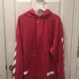 Off white pink hoodie